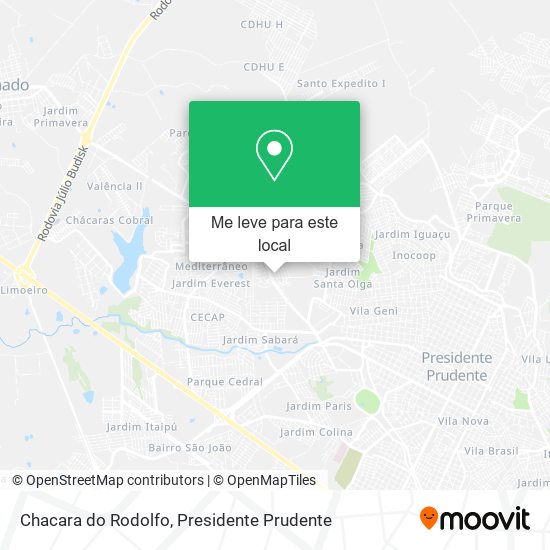 Chacara do Rodolfo mapa