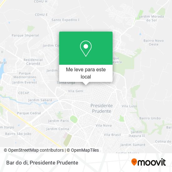 Bar do di mapa