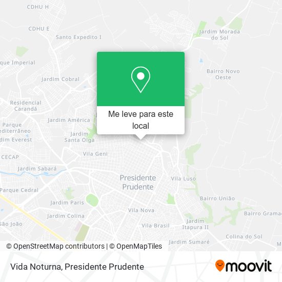 Vida Noturna mapa