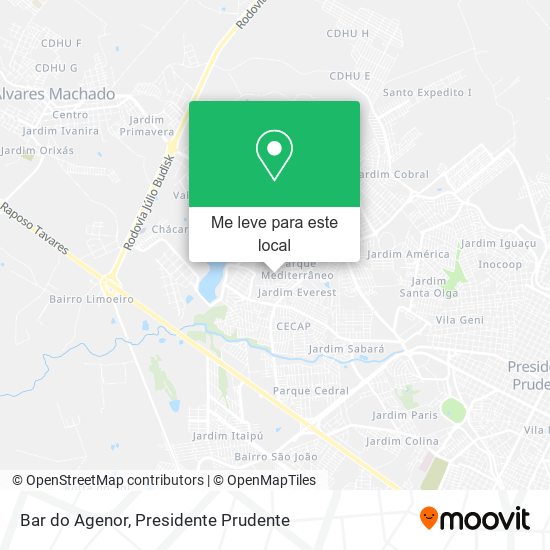 Bar do Agenor mapa