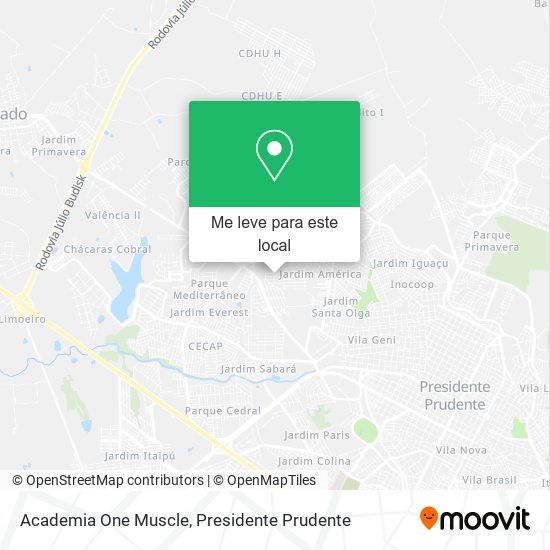 Academia One Muscle mapa