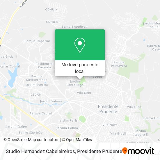 Studio Hernandez Cabeleireiros mapa