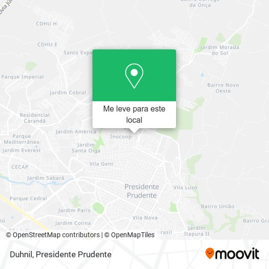 Duhnil mapa