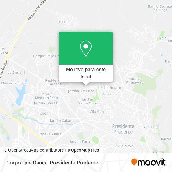 Corpo Que Dança mapa