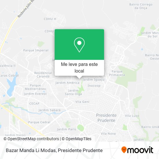 Bazar Manda Li Modas mapa