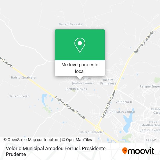Velório Municipal Amadeu Ferruci mapa