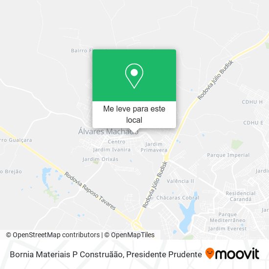 Bornia Materiais P Construãão mapa