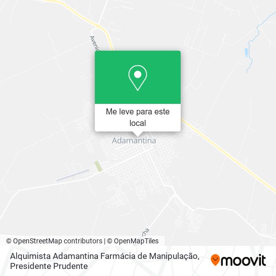 Alquimista Adamantina Farmácia de Manipulação mapa