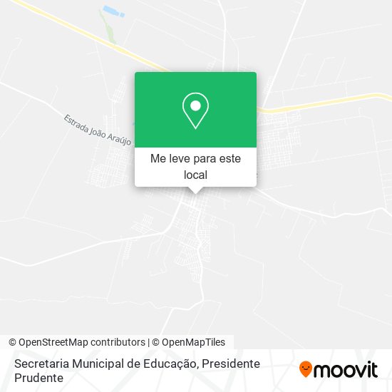 Secretaria Municipal de Educação mapa