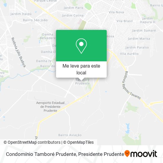 Condomínio Tamboré Prudente mapa