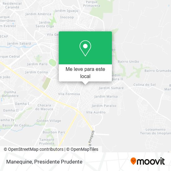 Manequine mapa