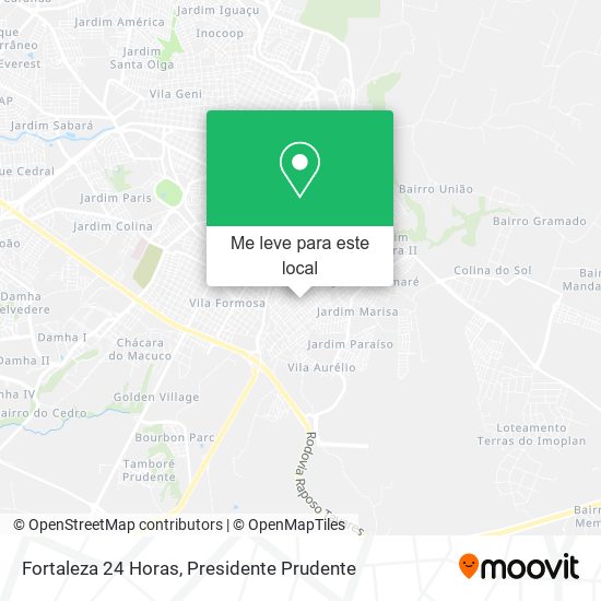 Fortaleza 24 Horas mapa
