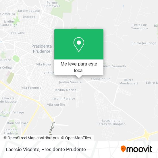 Laercio Vicente mapa