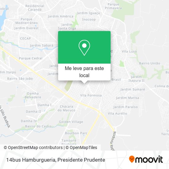 14bus Hamburgueria mapa