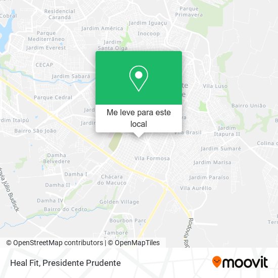 Heal Fit mapa