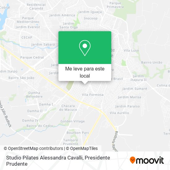 Studio Pilates Alessandra Cavalli mapa