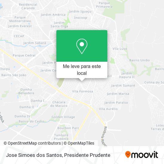 Jose Simoes dos Santos mapa