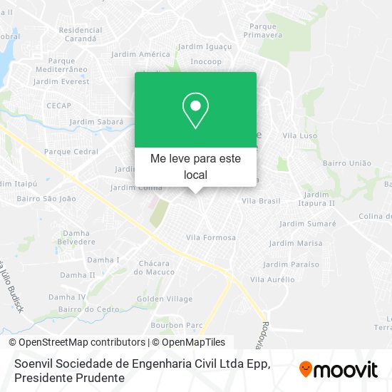 Soenvil Sociedade de Engenharia Civil Ltda Epp mapa