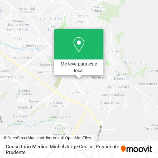 Consultório Médico Michel Jorge Cecilio mapa