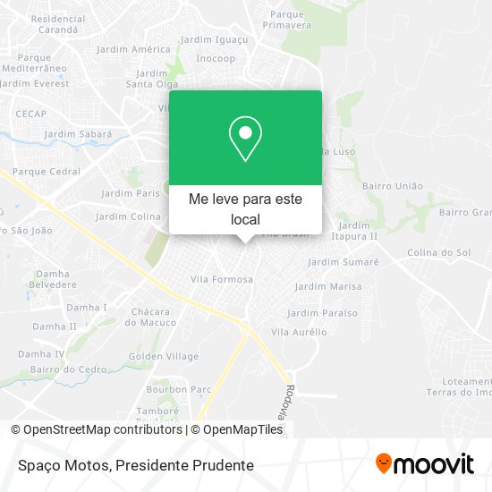 Spaço Motos mapa