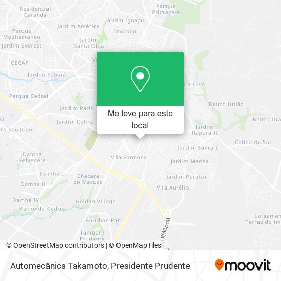 Automecânica Takamoto mapa