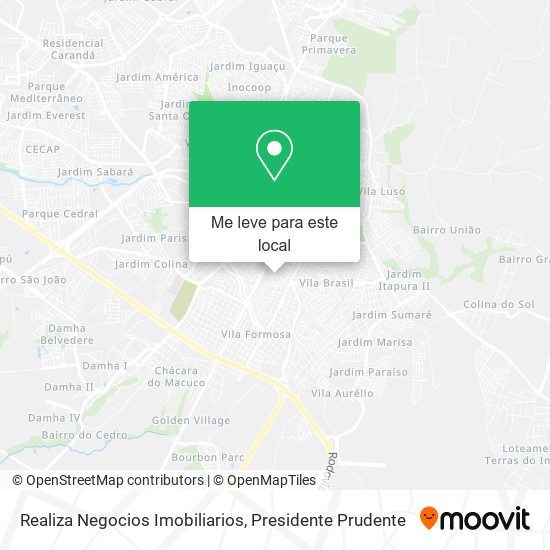 Realiza Negocios Imobiliarios mapa