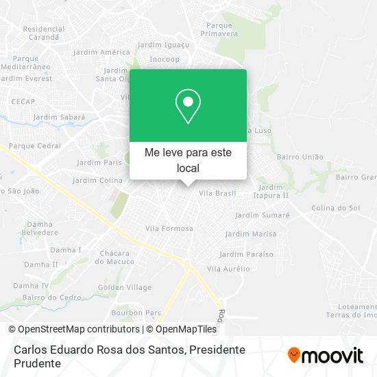Carlos Eduardo Rosa dos Santos mapa