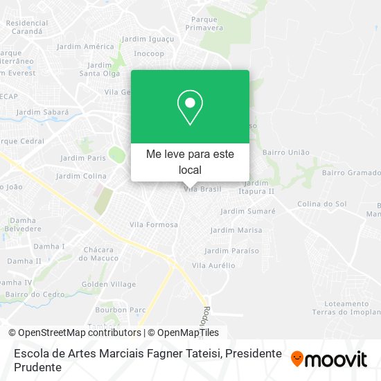 Escola de Artes Marciais Fagner Tateisi mapa