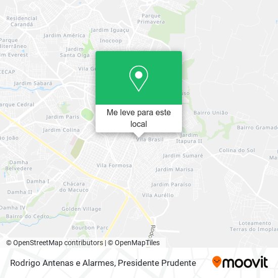 Rodrigo Antenas e Alarmes mapa