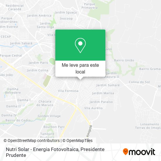 Nutri Solar - Energia Fotovoltaica mapa