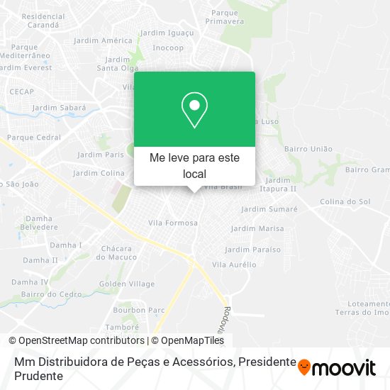 Mm Distribuidora de Peças e Acessórios mapa