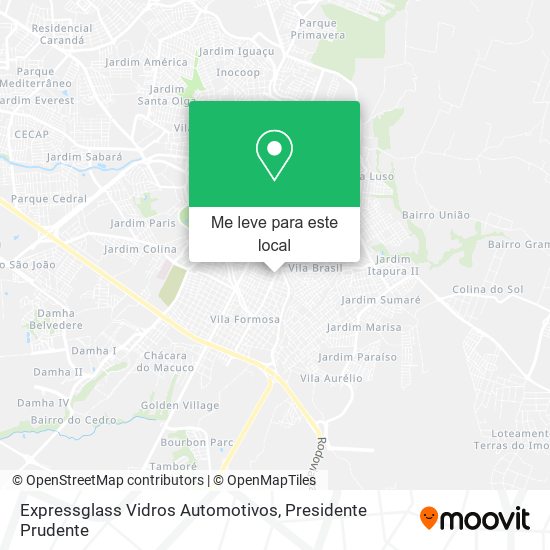 Expressglass Vidros Automotivos mapa