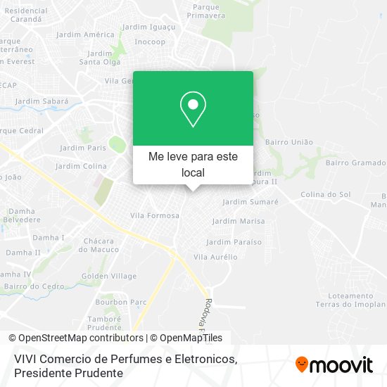VIVI Comercio de Perfumes e Eletronicos mapa