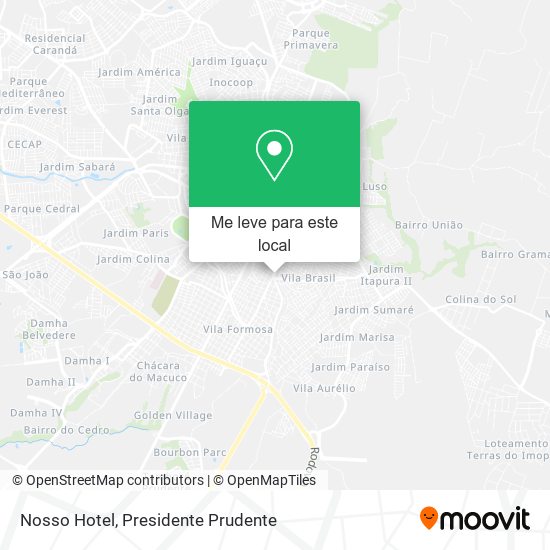 Nosso Hotel mapa