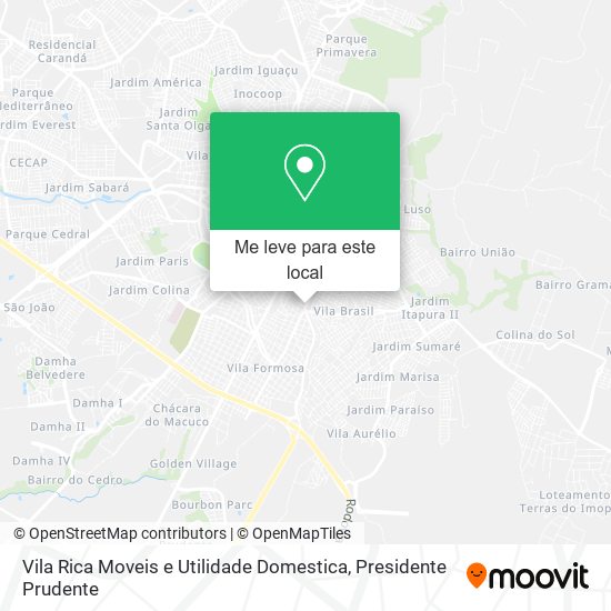 Vila Rica Moveis e Utilidade Domestica mapa