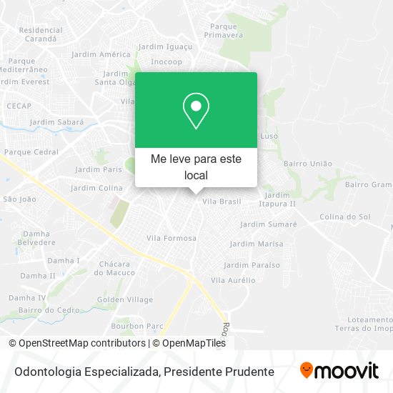 Odontologia Especializada mapa