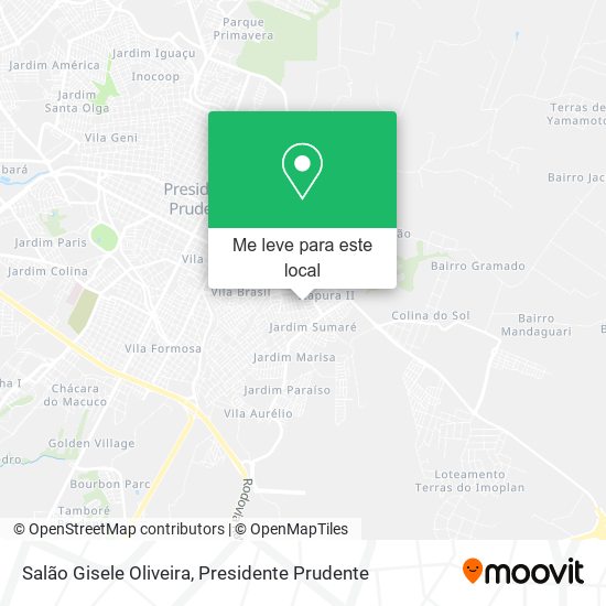 Salão Gisele Oliveira mapa