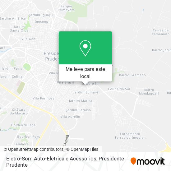 Eletro-Som Auto-Elétrica e Acessórios mapa