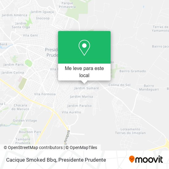 Cacique Smoked Bbq mapa