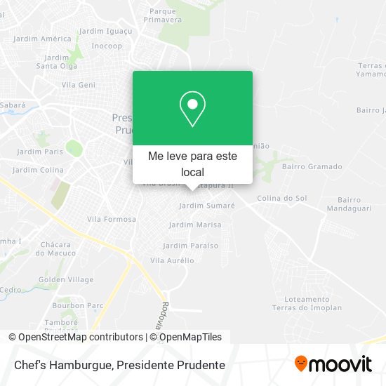 Chef's Hamburgue mapa