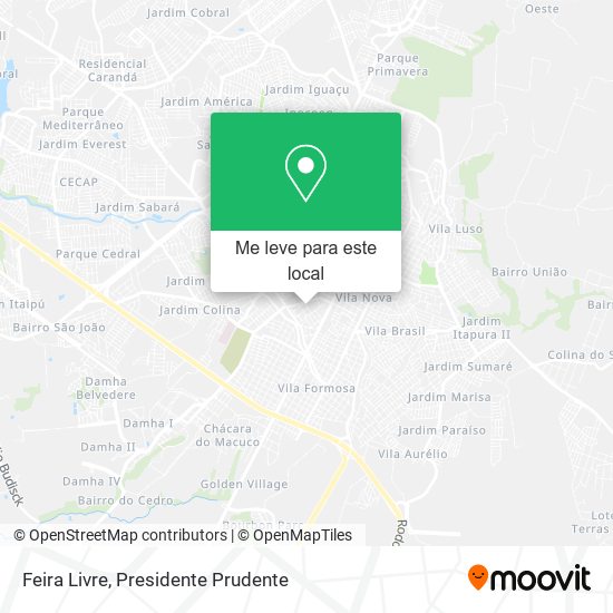Feira Livre mapa