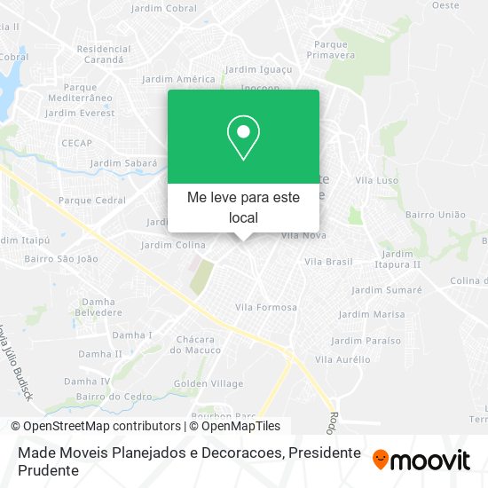 Made Moveis Planejados e Decoracoes mapa