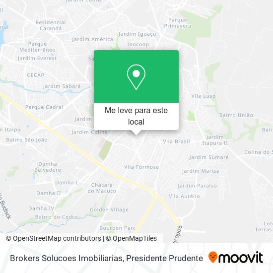 Brokers Solucoes Imobiliarias mapa