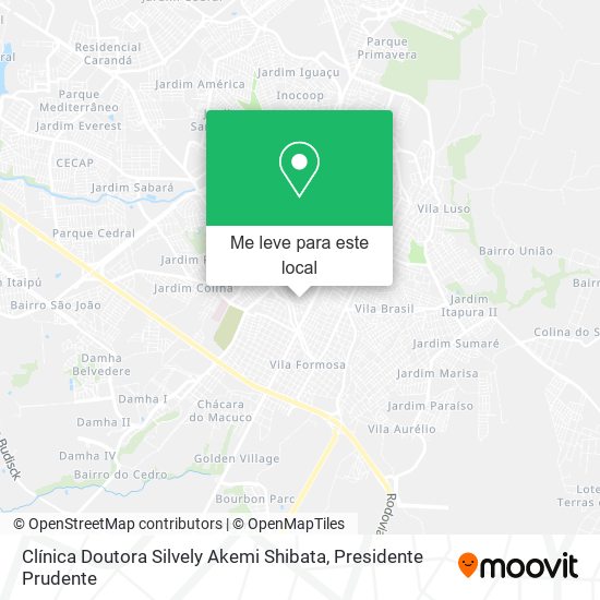 Clínica Doutora Silvely Akemi Shibata mapa