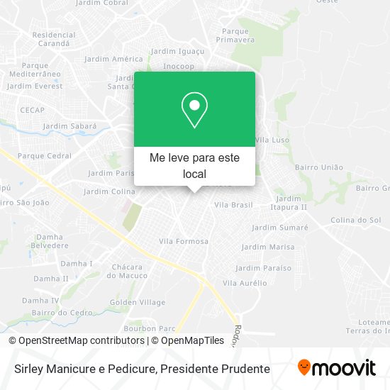 Sirley Manicure e Pedicure mapa
