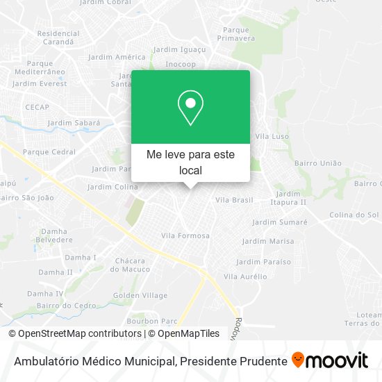 Ambulatório Médico Municipal mapa