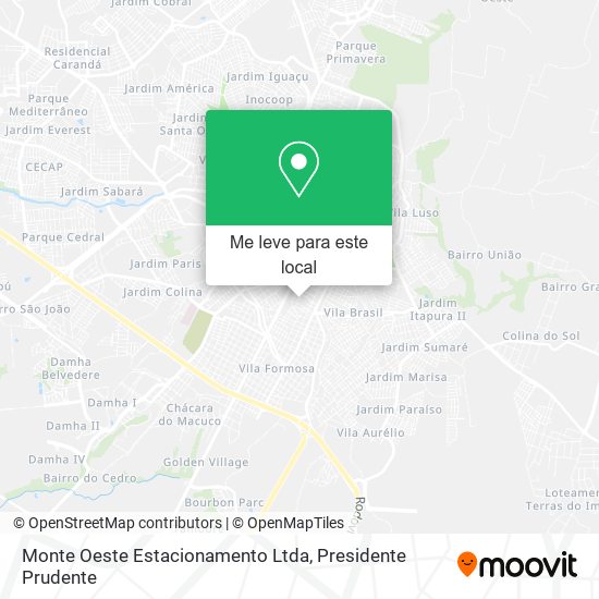 Monte Oeste Estacionamento Ltda mapa