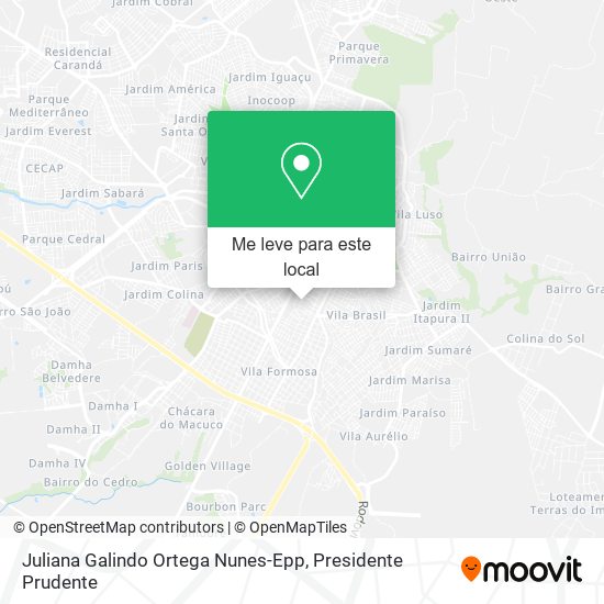 Juliana Galindo Ortega Nunes-Epp mapa