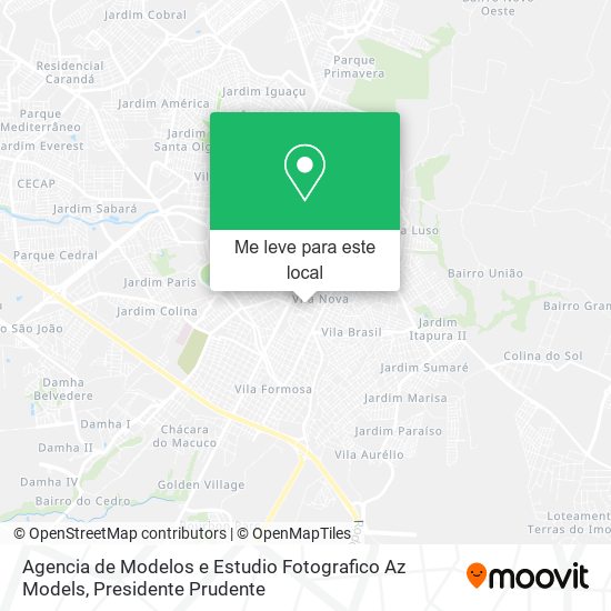 Agencia de Modelos e Estudio Fotografico Az Models mapa