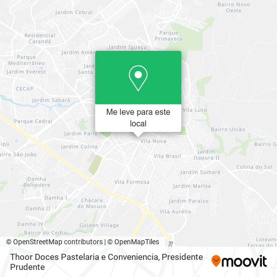 Thoor Doces Pastelaria e Conveniencia mapa